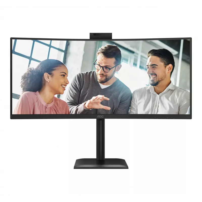 AOC E4 CU34E4CW computermonitor 86,4 cm (34 inch) 3440 x 1440 pixels UltraWide Quad HD LED zwart