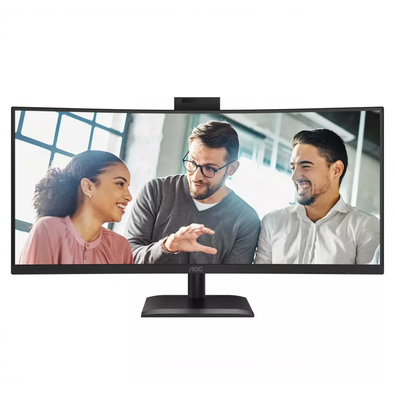 AOC E4 CU34E4CW computermonitor 86,4 cm (34 inch) 3440 x 1440 pixels UltraWide Quad HD LED zwart