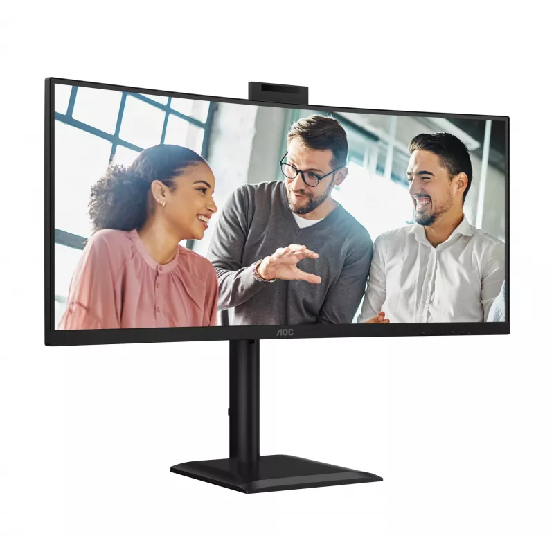 AOC E4 CU34E4CW computermonitor 86,4 cm (34 inch) 3440 x 1440 pixels UltraWide Quad HD LED zwart