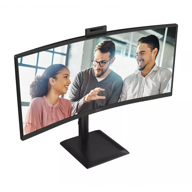 AOC E4 CU34E4CW computermonitor 86,4 cm (34 inch) 3440 x 1440 pixels UltraWide Quad HD LED zwart