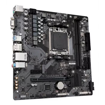 GIGABYTE B650M S2H moederbord - AMD Ryzen 9000 Series CPU's, 5+2+2 fasen VRM, tot 6400MHz DDR5 (OC), 1xPCIe 4.0 M.2, GbE LAN, USB 3.2 Gen 1