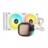 CORSAIR CPU-koeler – iCUE Link H100i RGB AiO-vloeistofkoeler – wit