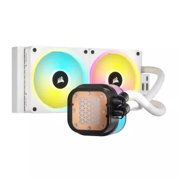 CORSAIR CPU-koeler – iCUE Link H100i RGB AiO-vloeistofkoeler – wit