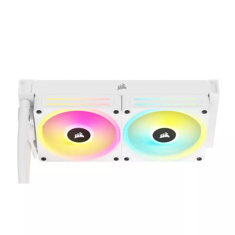 CORSAIR CPU-koeler – iCUE Link H100i RGB AiO-vloeistofkoeler – wit