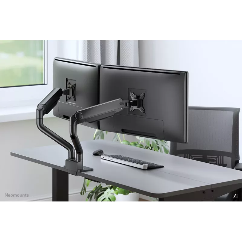Neomounts DS70S-950BL2 monitorarm 17-35 inch - gasveer - Topfix - 180°-stop