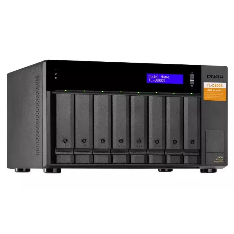 QNAP TL-D800S - schijven-array - 8 bays (SATA-600) - SATA 6Gb/s (extern) (TL-D800S)