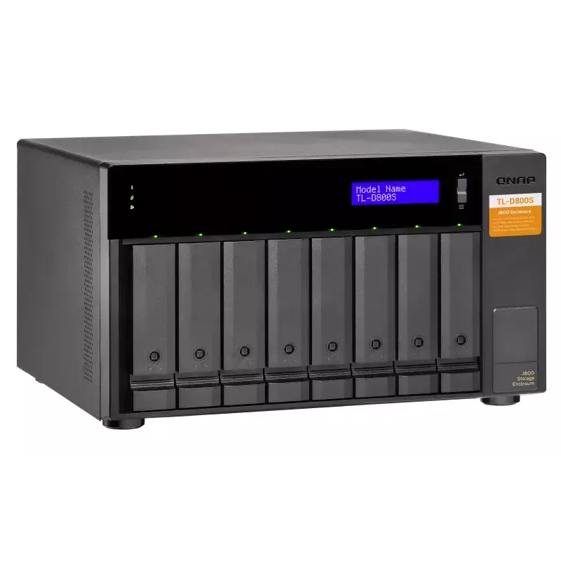 QNAP TL-D800S - schijven-array - 8 bays (SATA-600) - SATA 6Gb/s (extern) (TL-D800S)