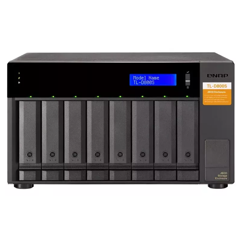 QNAP TL-D800S - schijven-array - 8 bays (SATA-600) - SATA 6Gb/s (extern) (TL-D800S)