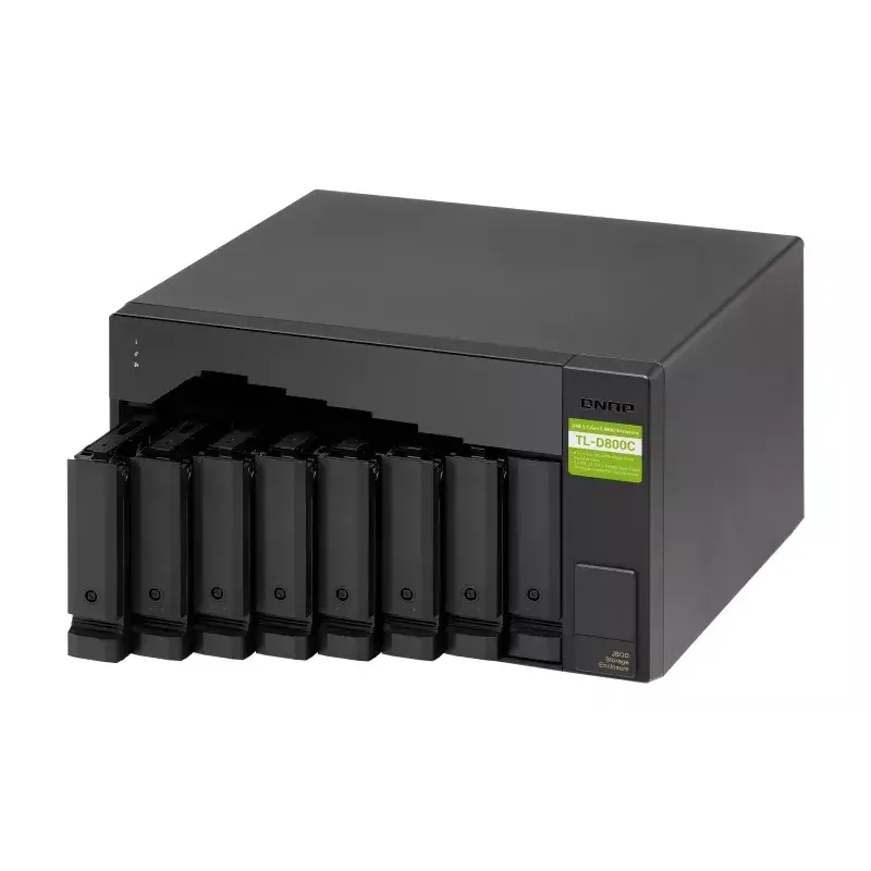 QNAP TL-D800C - schijven-array - JBOD - 8 bays (SATA-600) - USB 3.2 Gen 2 (extern)