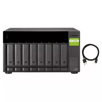 QNAP TL-D800C - schijven-array - JBOD - 8 bays (SATA-600) - USB 3.2 Gen 2 (extern)