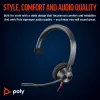 HP Poly Blackwire 3310 monaurale headset met USB-C + USB-C/A-adapter