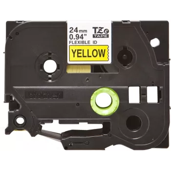 Brother TZE-FX651 etikettenband zwart op geel TZ