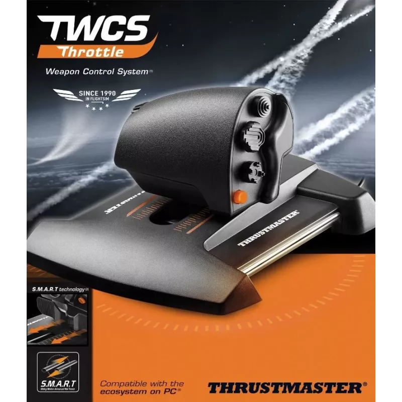 Thrustmaster TWCS Throttle zwart USB joystick analoog pc