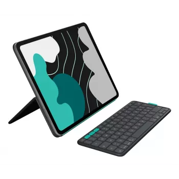 LOGITECH Flip Folio Graphite – iPad Pro 13 inch (M4) iPad Air 13 inch (M2 & M3) – Qwertz Duits