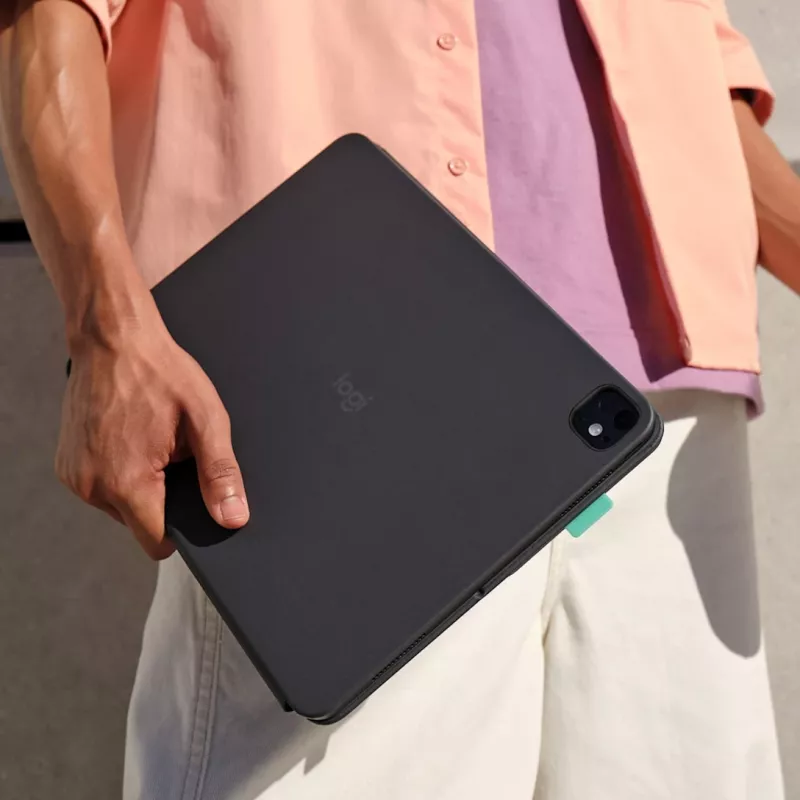 LOGITECH Flip Folio Graphite – iPad Pro 13 inch (M4) iPad Air 13 inch (M2 & M3) – Qwertz Duits