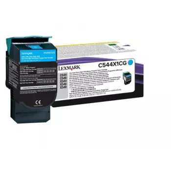 LEXMARK tonercartridge – 4.000 pagina's – cyaan voor C544/X544 (0C544X1CG)