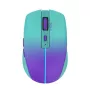 INCA draadloze muis Iwm-511rm – RF draadloos + Bluetooth + USB Type-C – 1600 dpi – 6 toetsen – groen paars