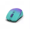 INCA draadloze muis Iwm-511rm – RF draadloos + Bluetooth + USB Type-C – 1600 dpi – 6 toetsen – groen paars