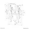 Neomounts WL35S-850BL12 tv-muurbeugel 24-65 inch - kantelbaar - afsluitbaar - snelle montage
