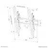 Tv-muurbeugel Neomounts WL35S-850BL14 max. gewicht 50 kg 32-75 inch