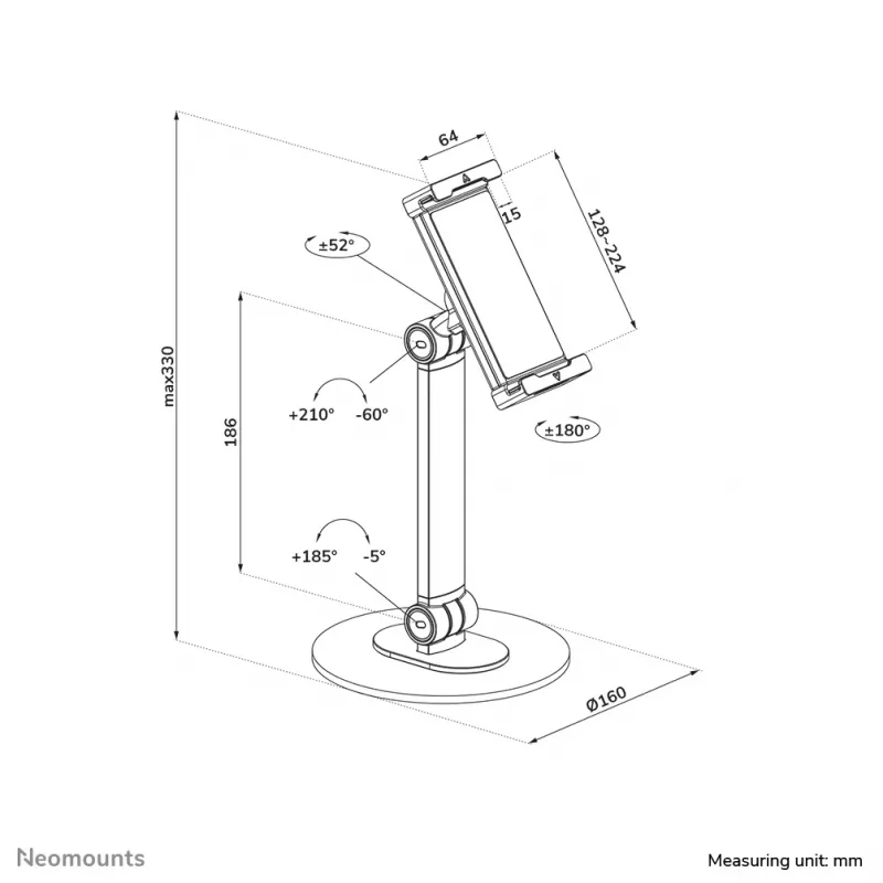 Neomounts DS15-540WH1 tabletstandaard 4,7-12,9 inch - universeel