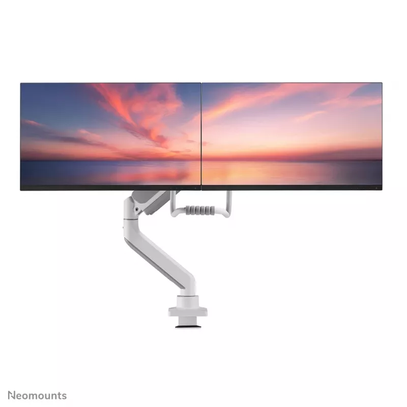 Neomounts DS75-450WH2 monitorarm 17-32 inch - gasveer - Topfix - 180°-stop