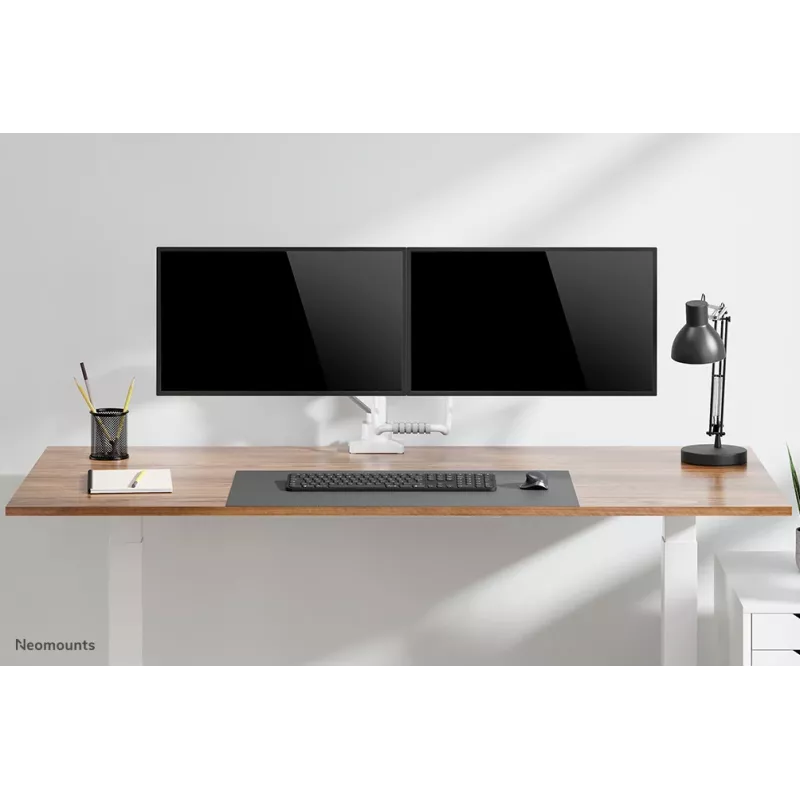 Neomounts DS75-450WH2 monitorarm 17-32 inch - gasveer - Topfix - 180°-stop