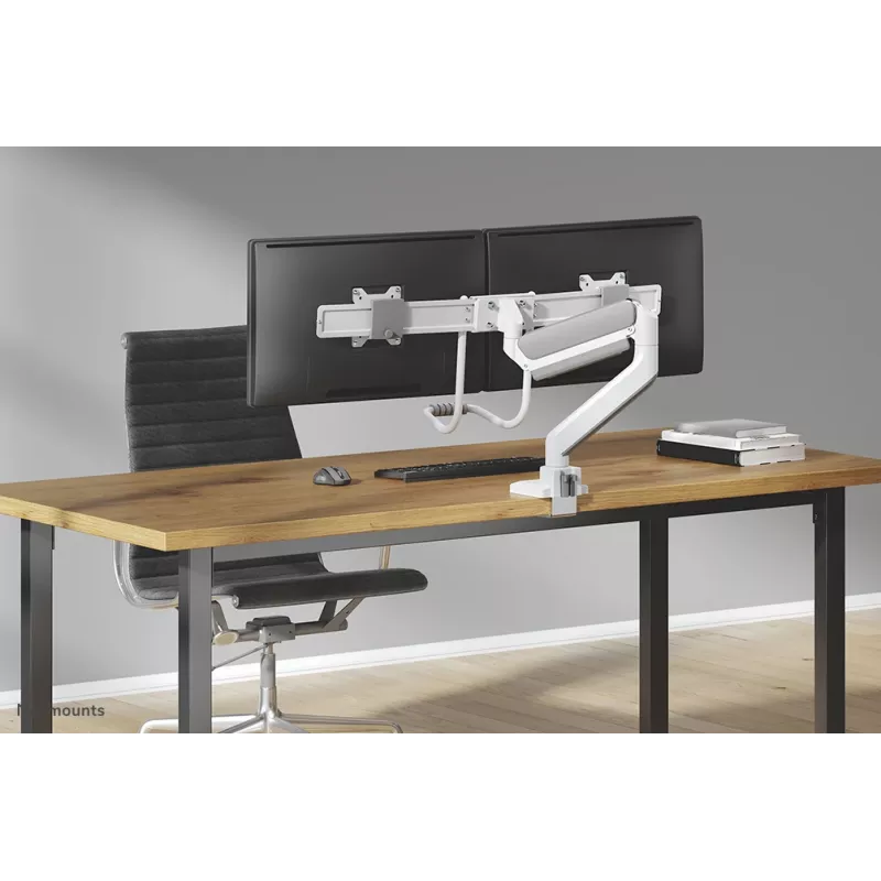 Neomounts DS75-450WH2 monitorarm 17-32 inch - gasveer - Topfix - 180°-stop