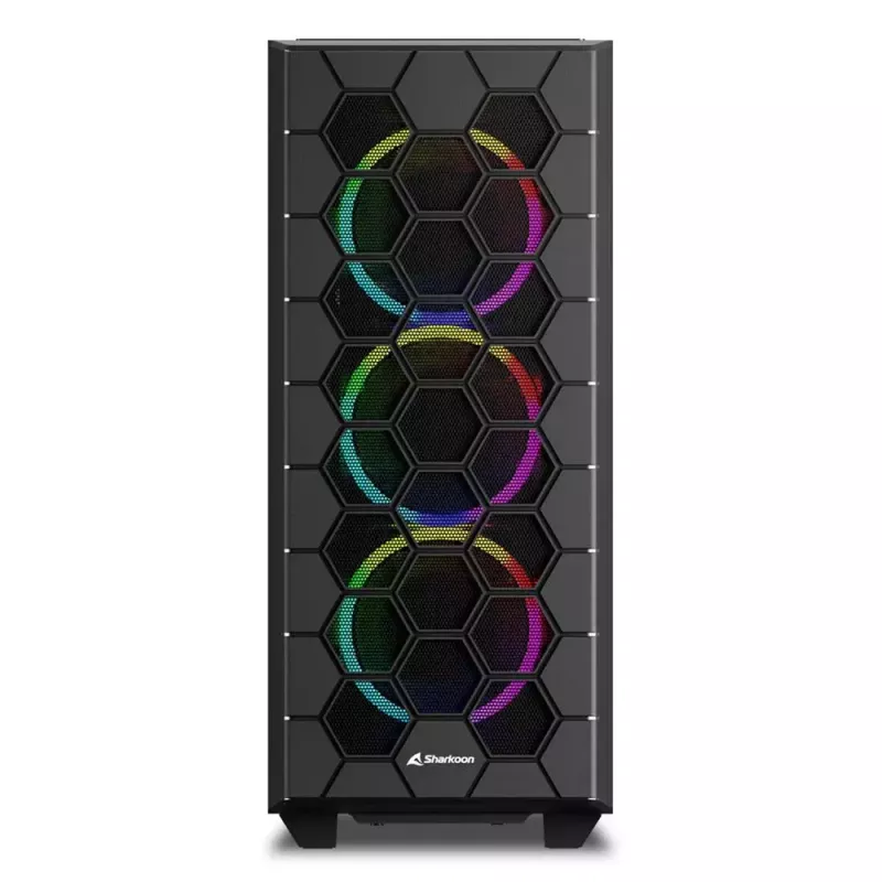 PC-behuizing Sharkoon RGB HEX desktop zwart