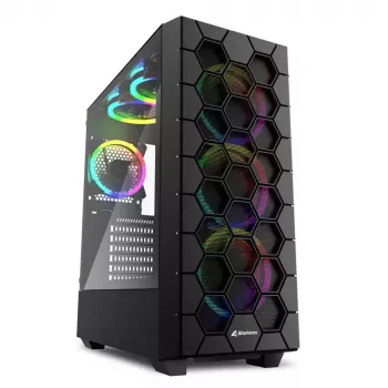 PC-behuizing Sharkoon RGB HEX desktop zwart