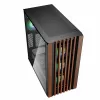 PC-behuizing Sharkoon REBEL C70G RGB full tower zwart, hout