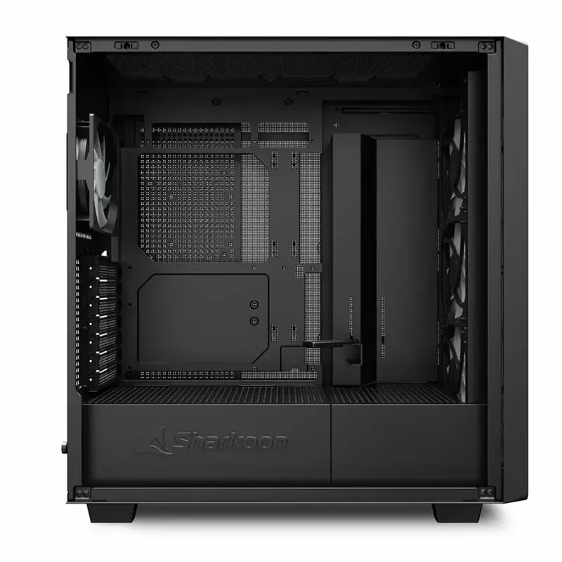 PC-behuizing Sharkoon REBEL C70M RGB full tower zwart, hout