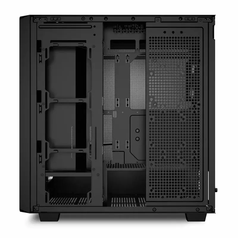 PC-behuizing Sharkoon REBEL C70M RGB full tower zwart, hout