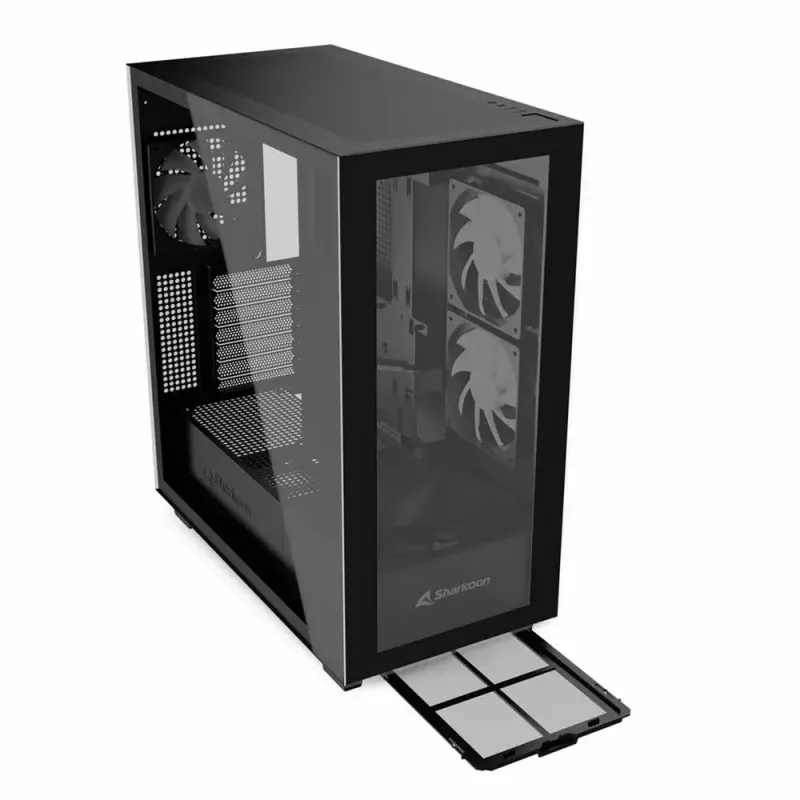 PC-behuizing Sharkoon Rebel C60 midi-tower zwart