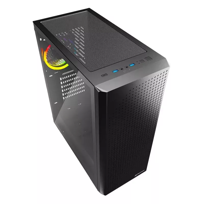 PC-behuizing Sharkoon VS9 RGB midi tower zwart