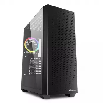 PC-behuizing Sharkoon VS9 RGB midi tower zwart