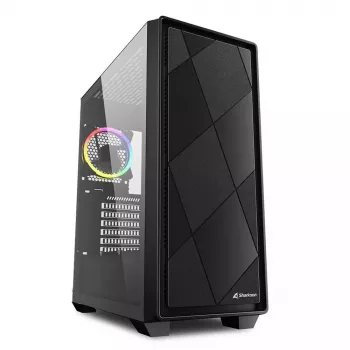 PC-behuizing Sharkoon VS8 RGB midi tower zwart