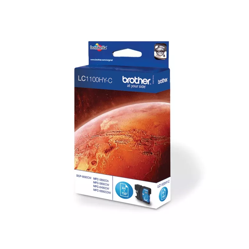 Brother LC1100HYC-inktpatroon, 1 stk., origineel, cyaan