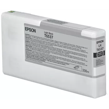 Epson T6537 lichtzwart inktpatroon (200ml), lichtzwart, pigmentinkt, 200 ml, 1 stuks