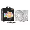 bequiet! LIGHT WINGS LX 140mm PWM 3-pack wit — 140×25 mm ventilator, 1200 tpm, 95 m³/h, RGB-LED's