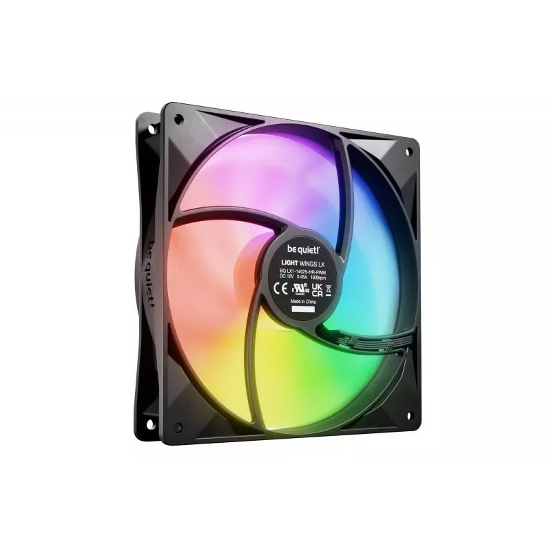 be quiet! LIGHT WINGS LX 140mm PWM High-Speed behuizingsventilator 14 cm zwart 1 stuk