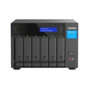 QNAP TVS-H674T-I5-32G NAS/opslagserver tower Intel® Core™ i5 i5-12400 32 GB DDR4 HDD QNAP QTS zwart