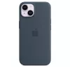 APPLE iPhone 14 - siliconenhoes met MagSafe - Storm Blue