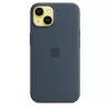 APPLE iPhone 14 - siliconenhoes met MagSafe - Storm Blue