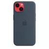 APPLE iPhone 14 - siliconenhoes met MagSafe - Storm Blue