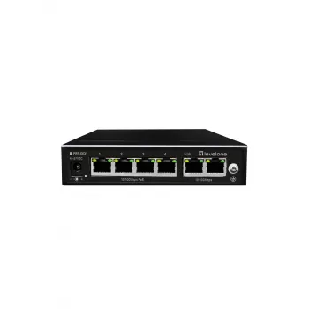 LevelOne FEP-0631 netwerkswitch Fast Ethernet (10/100) Power over Ethernet (PoE) zwart
