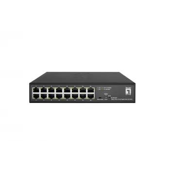 Managed switch LevelOne Hilbert 10 inch 16-poorts Gigabit Smart Lite switch