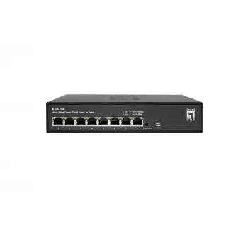 LevelOne Hilbert 10 inch 8-poorts Gigabit Smart Lite switch, 8 x Gigabit RJ45 (10/100/1000)