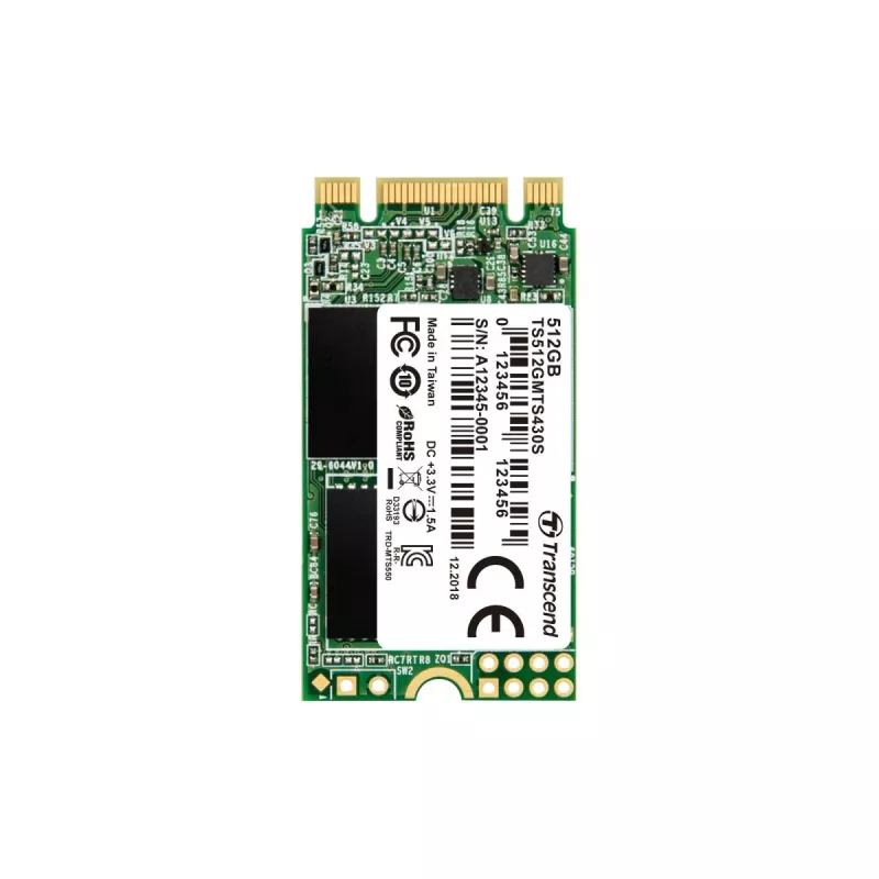 TRANSCEND SSD 430s 512GB M.2 2242 SATA III 6gb/s 3D NAND-flash