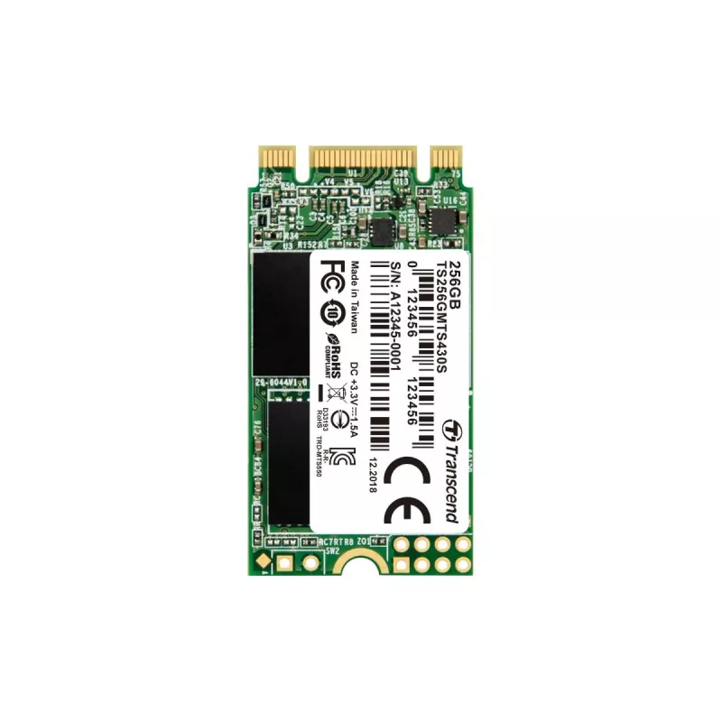 TRANSCEND SSD 430s 256 GB M.2 2242 SATA III 6 Gb/s 3D-NAND-flash